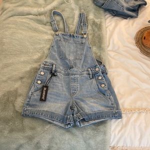 blank nyc overall shorts denim NWT